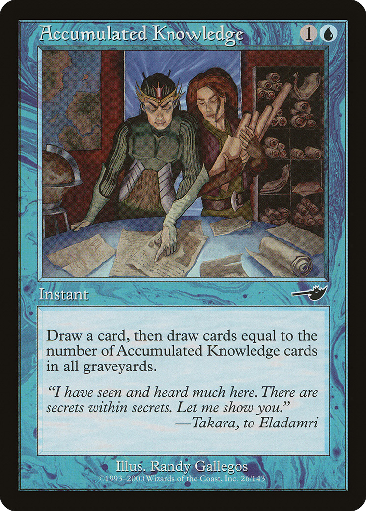 Connaissances accumulées (NEM-026) - Nemesis Foil 