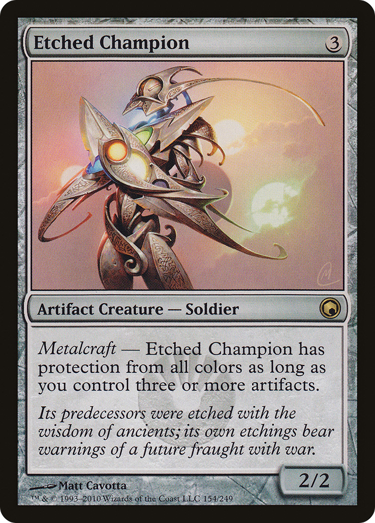 Champion gravé (SOM-154) - Cicatrices de Mirrodin 