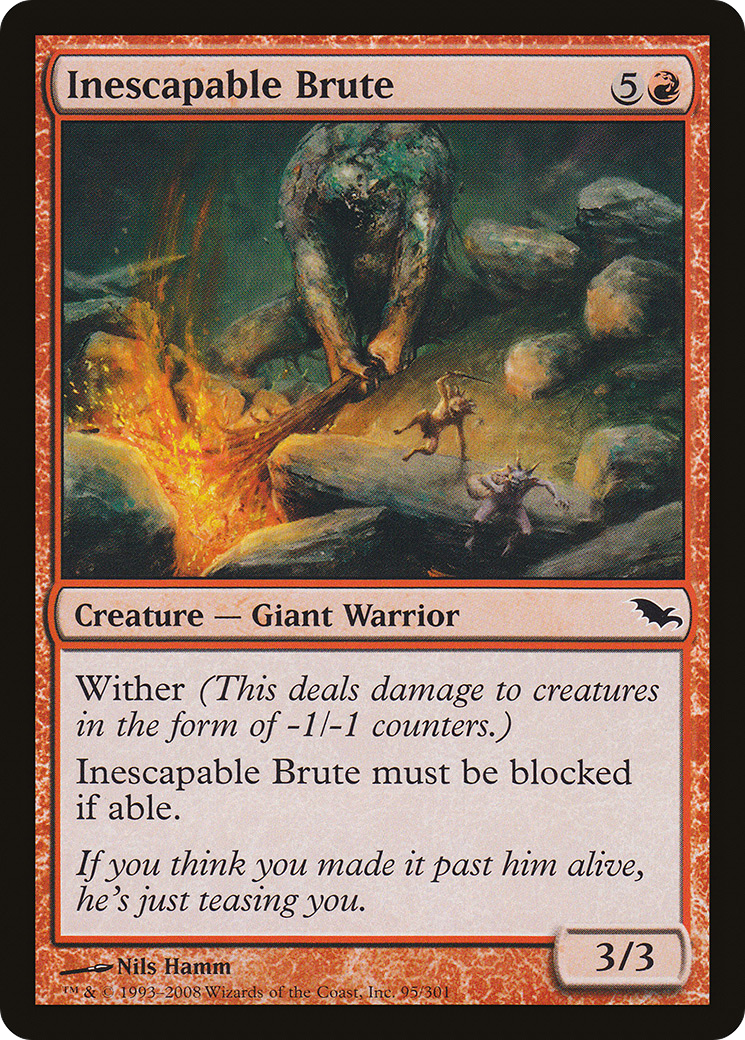 Brute inéluctable (SHM-095) - Shadowmoor Foil 