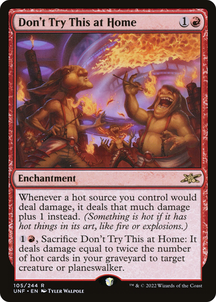N'essayez pas ça à la maison (UNF-105) - Unfinity Foil