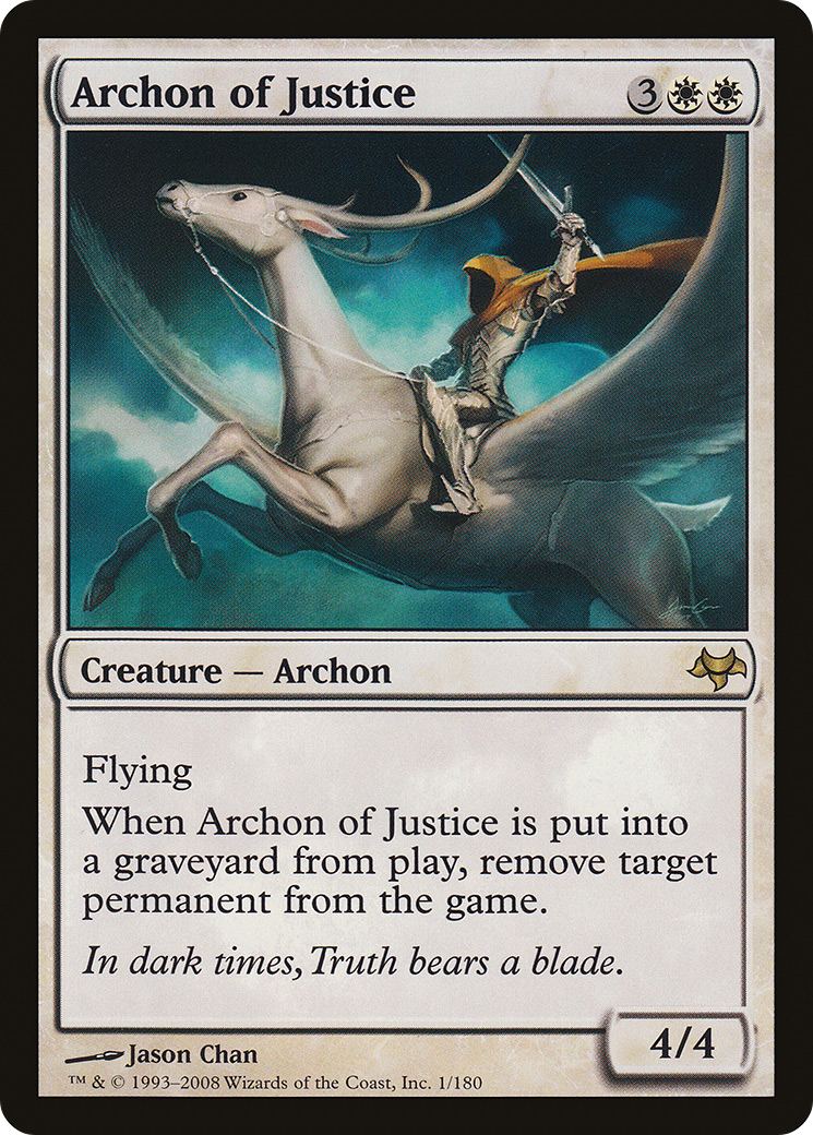 Archonte de la Justice (EVE-001) - Feuille d'Évènement 