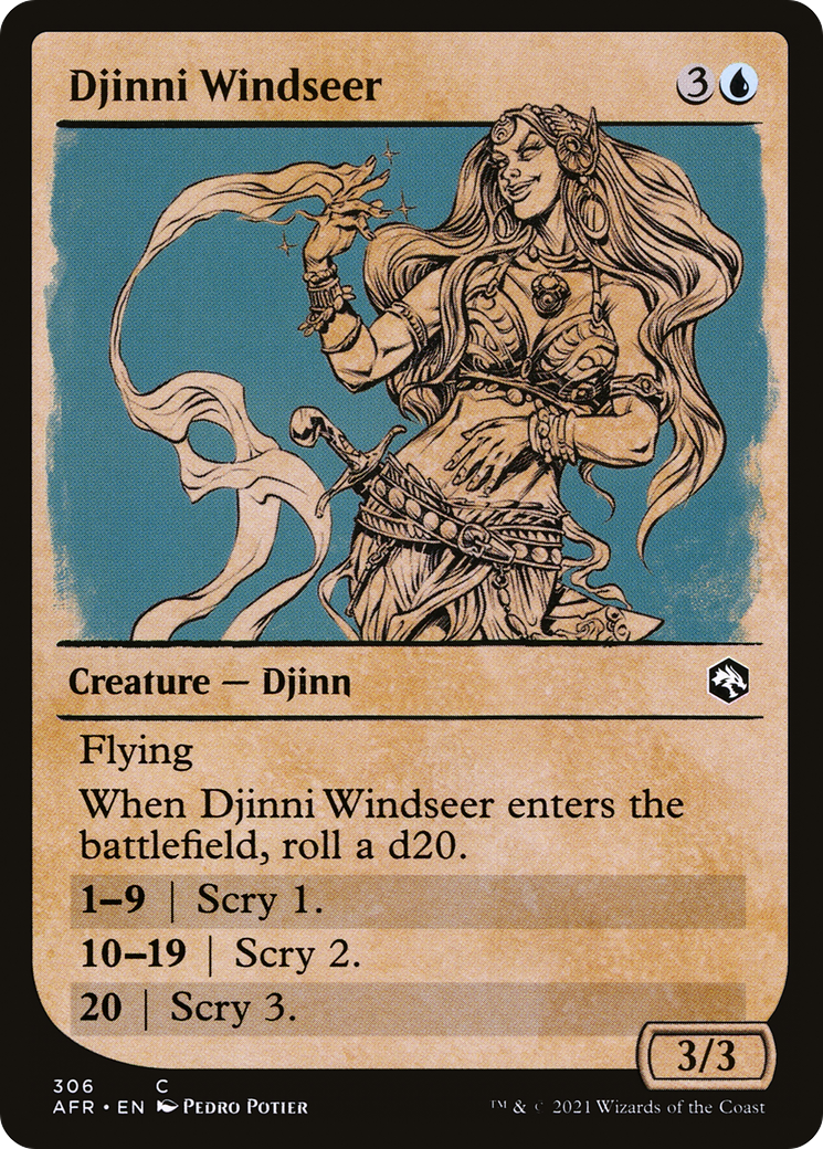 Djinni Windseer (AFR-306) - Aventures dans les Royaumes Oubliés : (Vitrine) Foil 