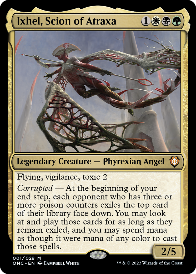 Ixhel, descendant d'Atraxa (ONC-001) - Phyrexia : Tous ne seront plus qu'un, commandant Foil 