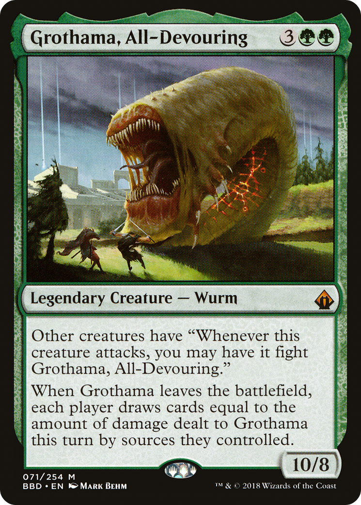Grothama, dévoreur de tout (BBD-071) - Feuille de Battlebond