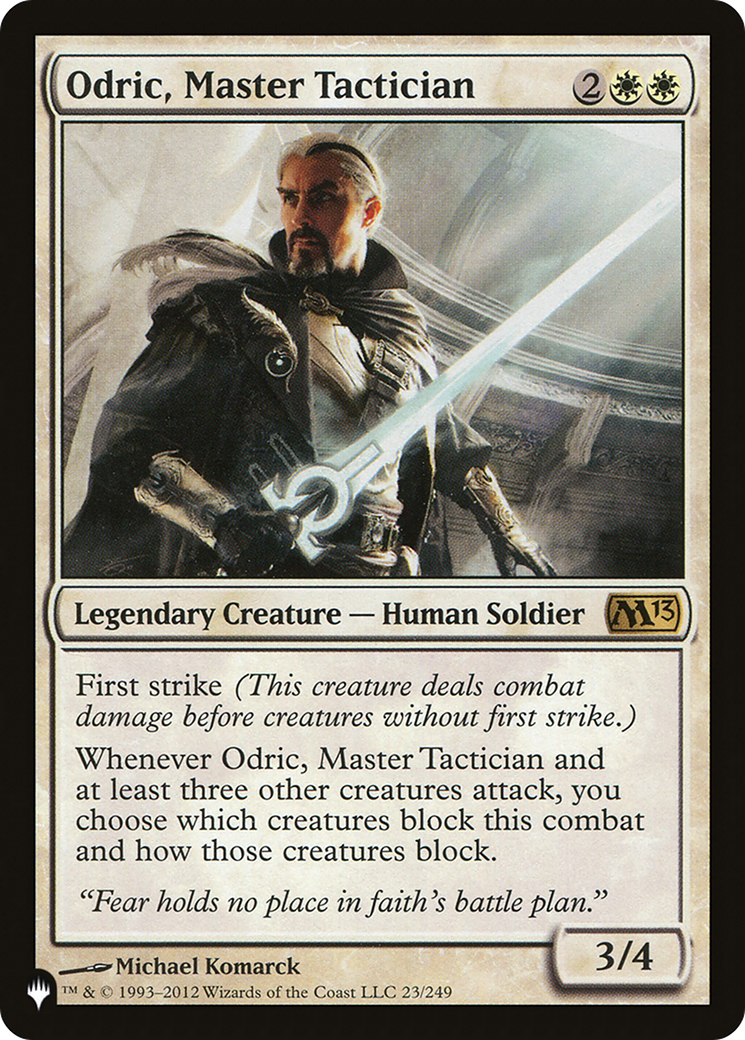 Odric, Master Tactician (LIST-M13-23) - The List
