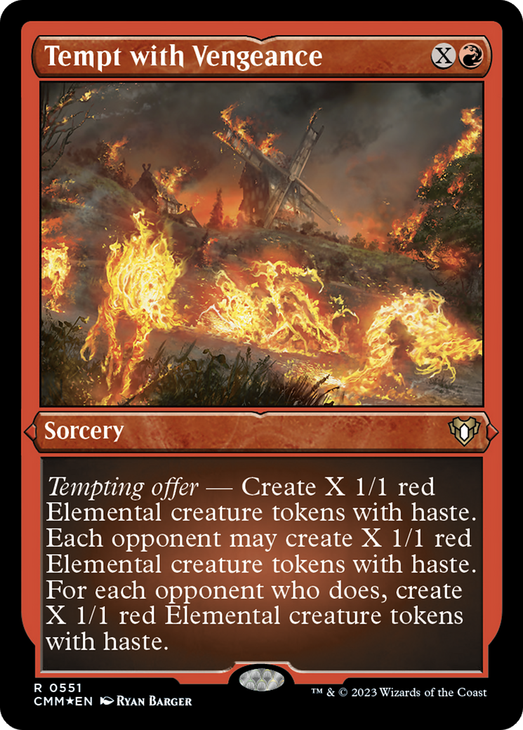 Tempt with Vengeance (CMM-551) - Commander Masters Etched Foil