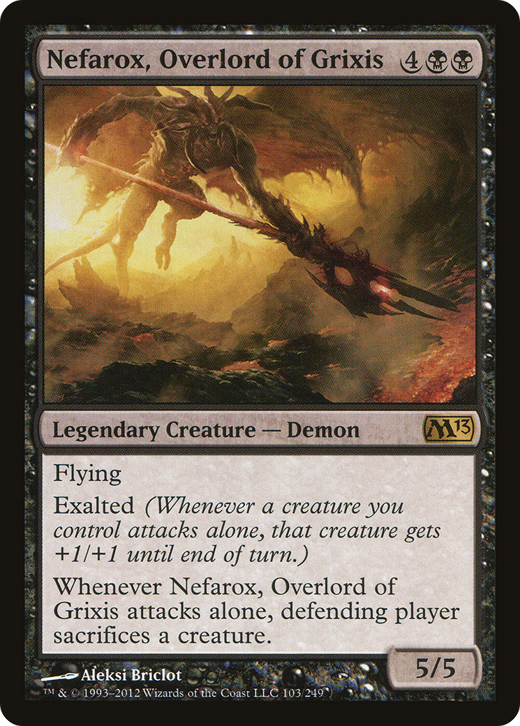 Nefarox, Seigneur de Grixis (M13-103) - Magic 2013 Foil 