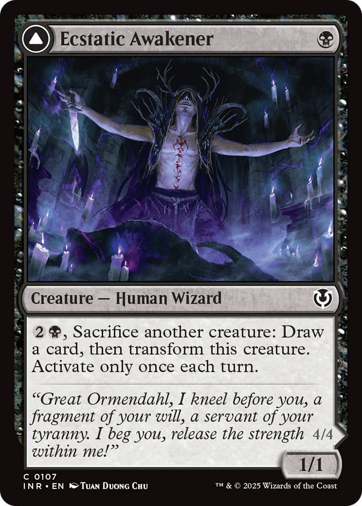 Ecstatic Awakener // Awoken Demon (INR-107) - Innistrad Remastered Foil 