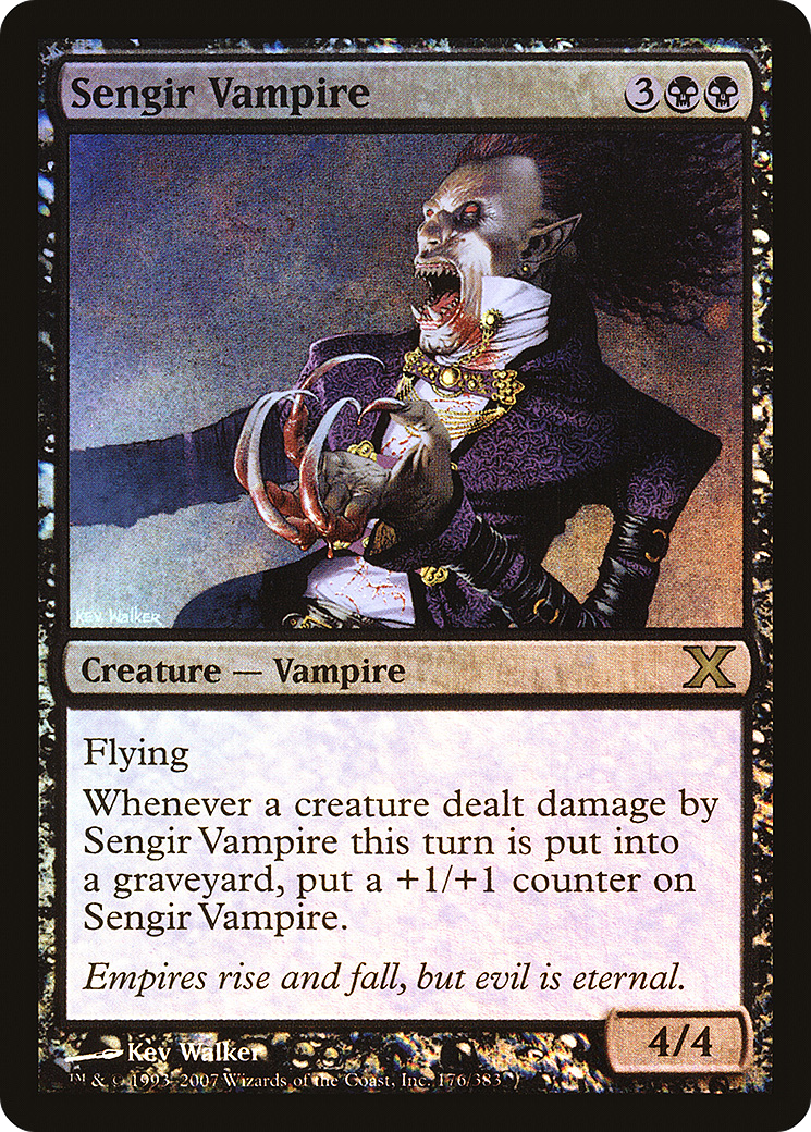 Sengir Vampire (10E-176★) - Tenth Edition Foil