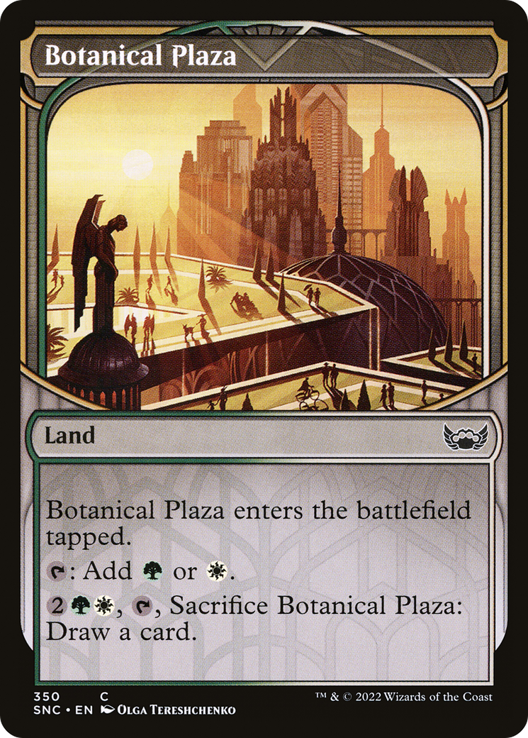 Botanical Plaza (Showcase) (SNC-350) - Streets of New Capenna: (Showcase) Foil