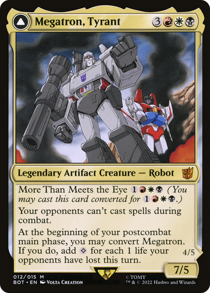 Mégatron, Tyran // Mégatron, Force Destructrice (BOT-012) - Transformers : (convertdfc) 