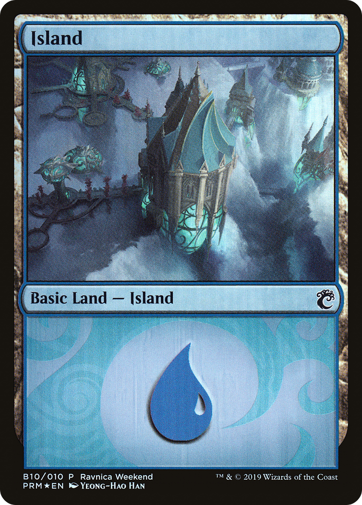 Island (PRW2-B10) - RNA Ravnica Weekend Foil