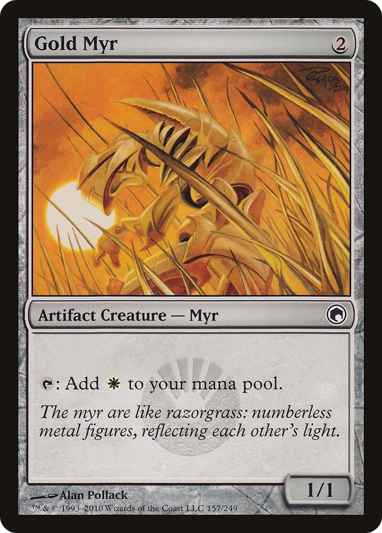 Myr d'or (SOM-157) - Feuille des Cicatrices de Mirrodin 