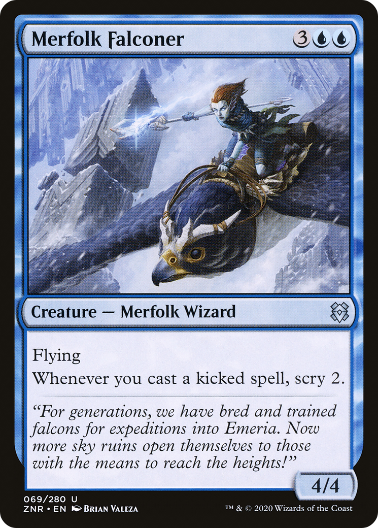 Merfolk Falconer (ZNR-069) - Zendikar Rising