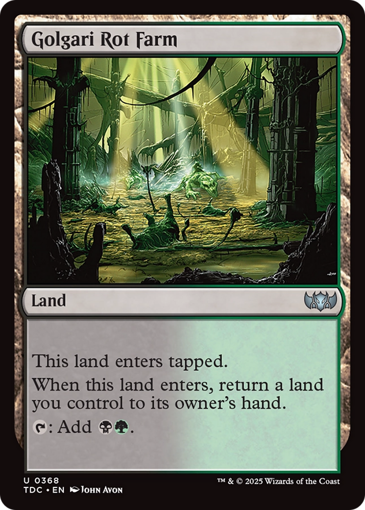 Ferme de pourriture de Golgari (TDC-368) - Commandant : Tarkir : Tempête de dragons 
