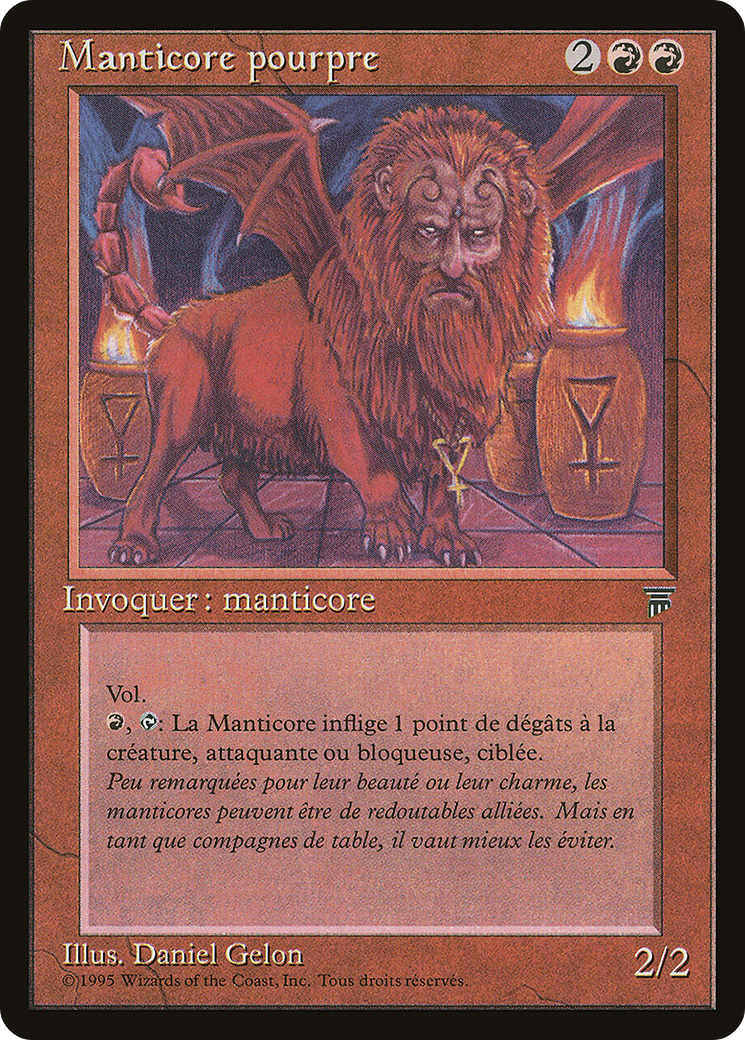 Manticore cramoisie (REN-080) - Renaissance 