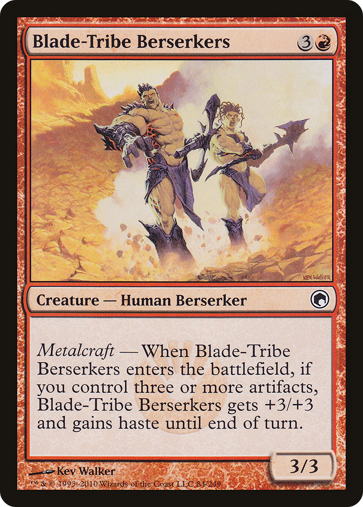 Berserkers de la tribu des Lames (SOM-084) – Cicatrices de Mirrodin Foil 