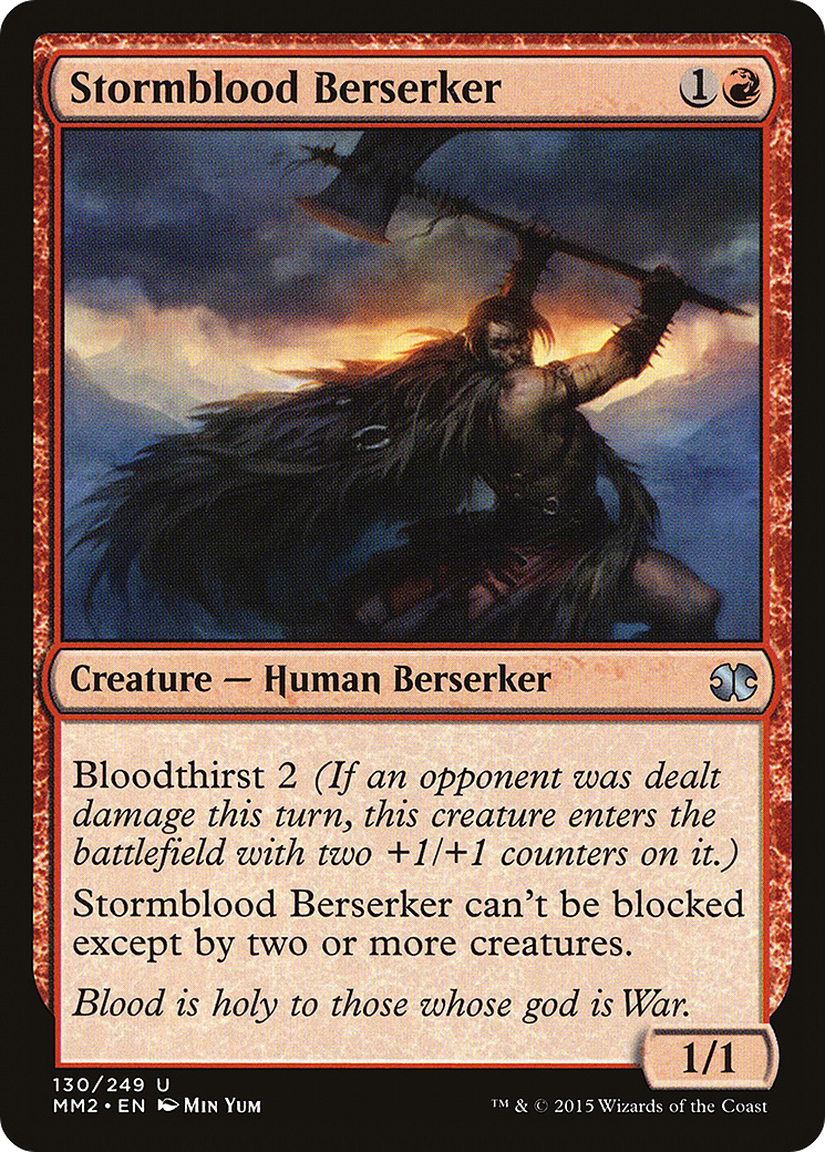 Stormblood Berserker (MM2-130) - Modern Masters 2015 Foil
