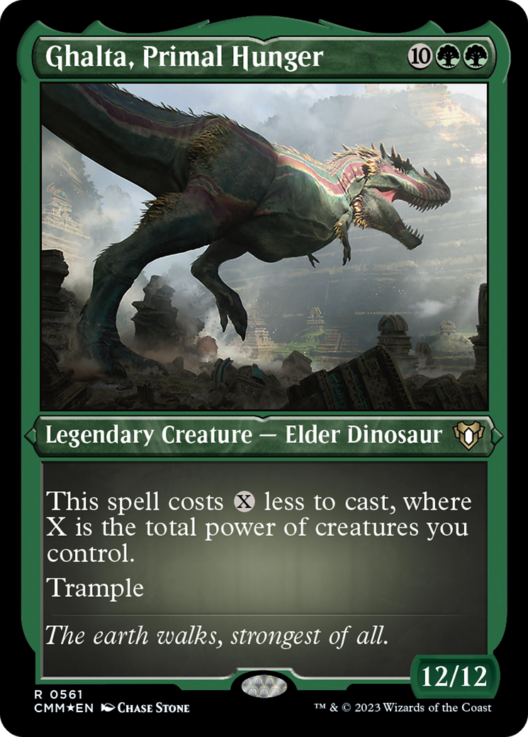 Ghalta, Faim primordiale (CMM-561) - Commander Masters Etched Foil 