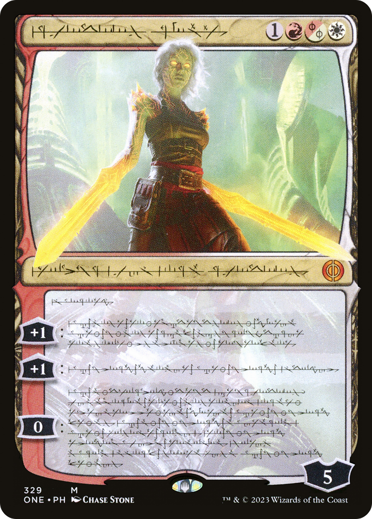 Nahiri, the Unforgiving (Phyrexian) (ONE-329) - Phyrexia: All Will Be One: (Showcase)