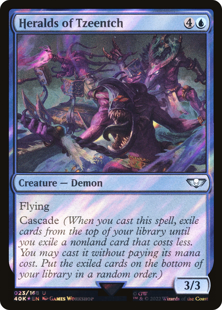 Hérauts de Tzeentch (40K-23★) - Warhammer 40,000 Commander Foil