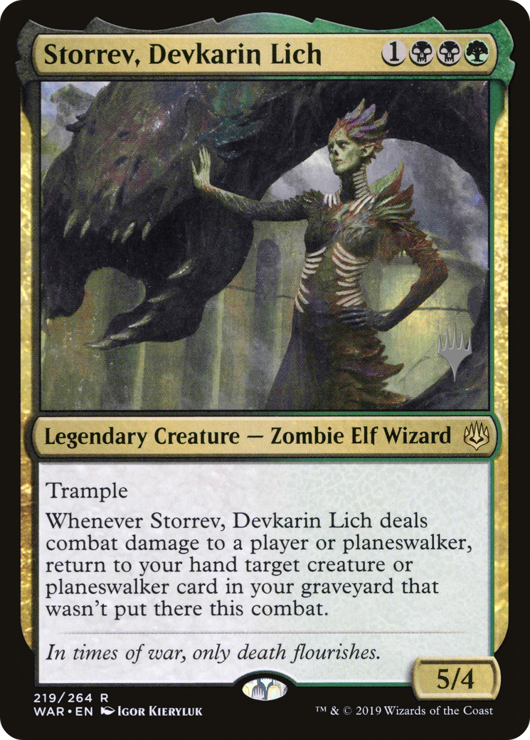 Storrev, Devkarin Lich (PPELD-219) - War of the Spark Promos Foil