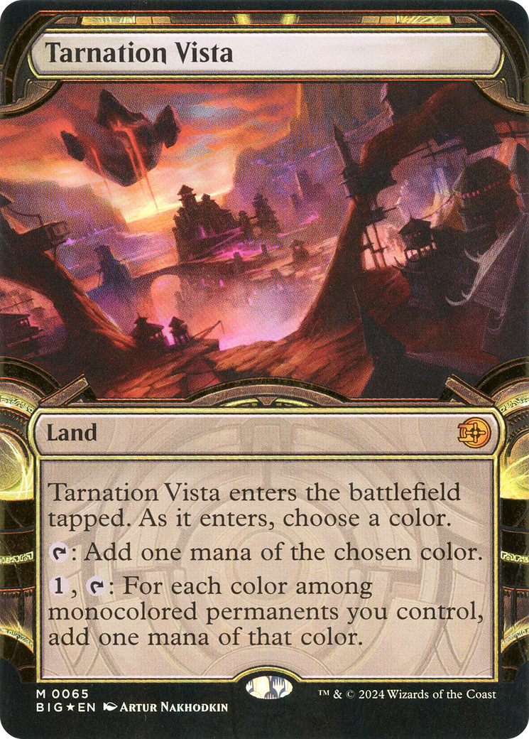 Tarnation Vista (Showcase) (Raised Foil) (BIG-065) - The Big Score: (Showcase) Foil