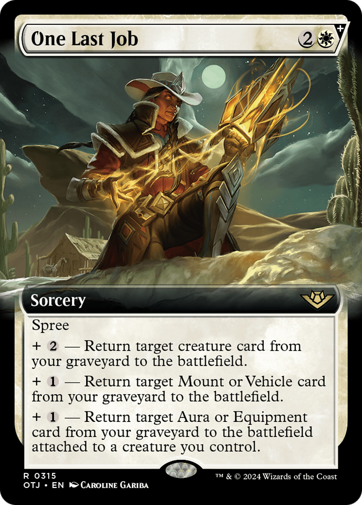 Un dernier travail (OTJ-315) - Outlaws of Thunder Junction : (Extended Art, spree) Foil