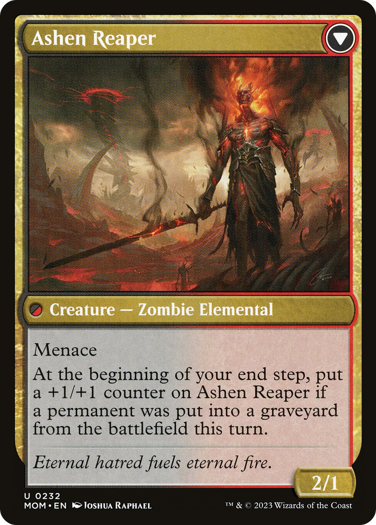 Invasion d'Azgol // Ashen Reaper (MOM-232) - March of the Machine Foil 