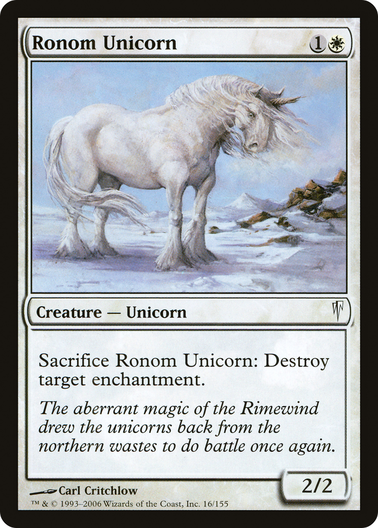 Ronom Unicorn (CSP-016) - Feuille Coldsnap