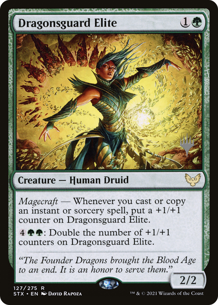 Dragonsguard Elite (PPSTX-127P) - Strixhaven: School of Mages Promos Foil