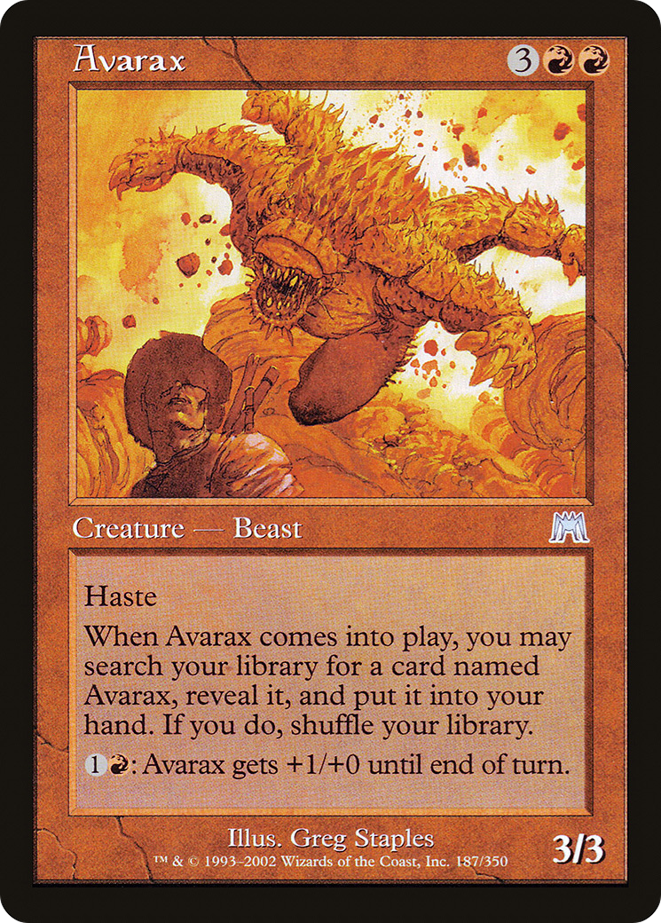 Avarax (ONS-187) - Onslaught Foil 