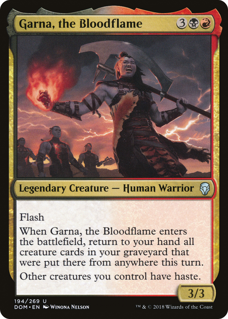 Garna, la Flamme de Sang (DOM-194) - Dominaria Foil 