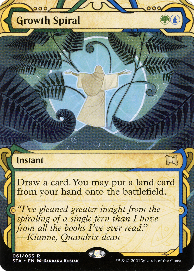 Growth Spiral (STA-061) - Strixhaven Mystical Archive: (Showcase) (Borderless)