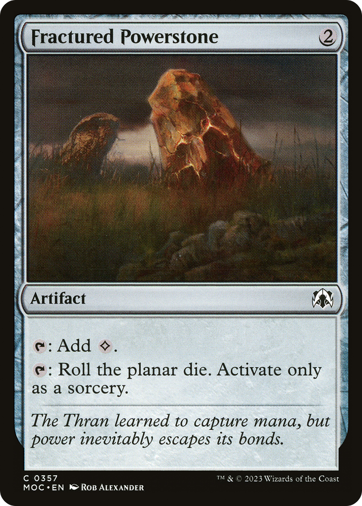 Fractured Powerstone (MOC-357) - March of the Machine Commander