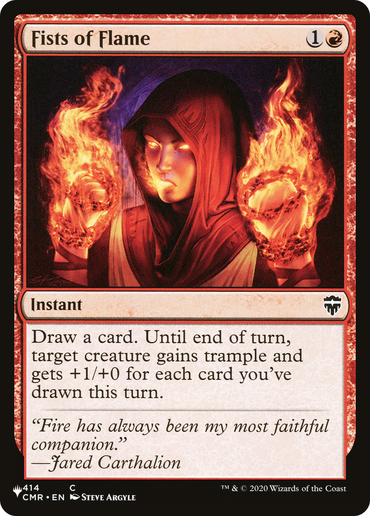 Fists of Flame (LIST-414/361) - The List