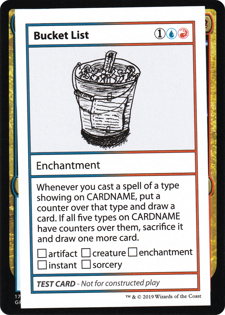 Bucket List (No PW Symbol) (CMB1-) - Mystery Booster Playtest Cards 2021