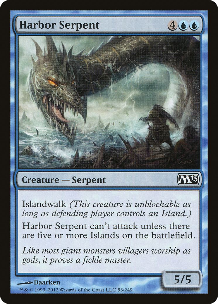 Harbor Serpent (M13-053) - Magic 2013 Foil