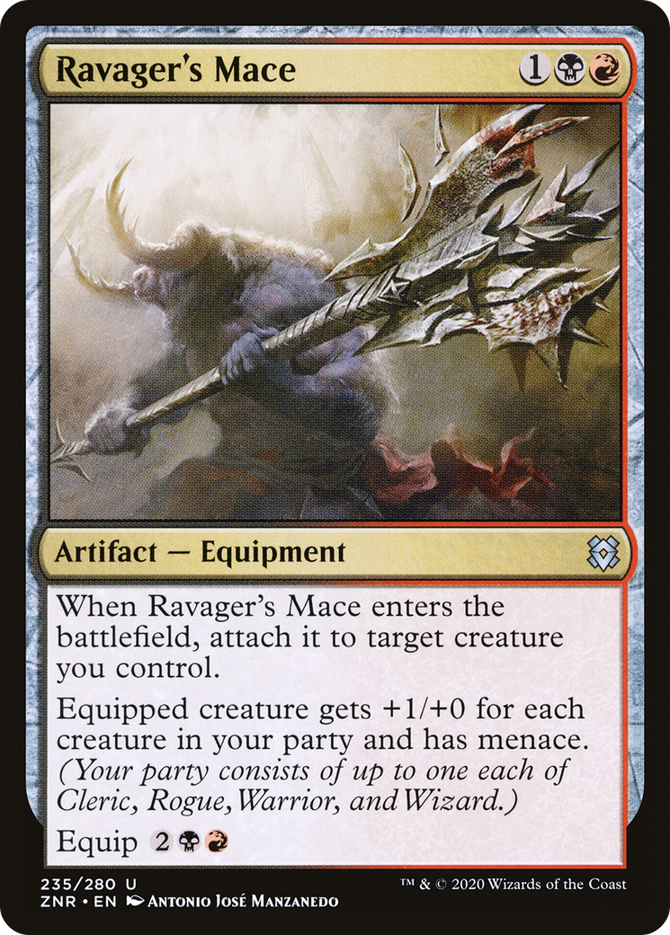 Ravager's Mace (ZNR-235) - Zendikar Rising