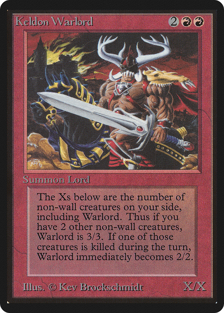 Keldon Warlord (LEB-) - Limited Edition Beta