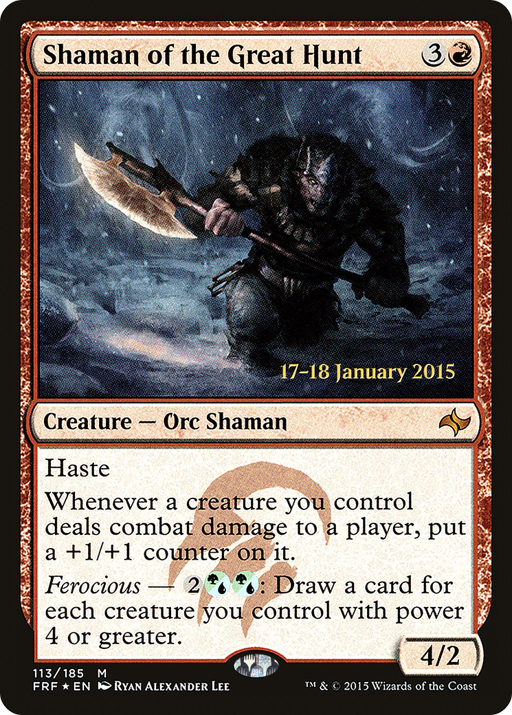 Shaman of the Great Hunt (PRE-113S) - Fate Reforged Promos Foil