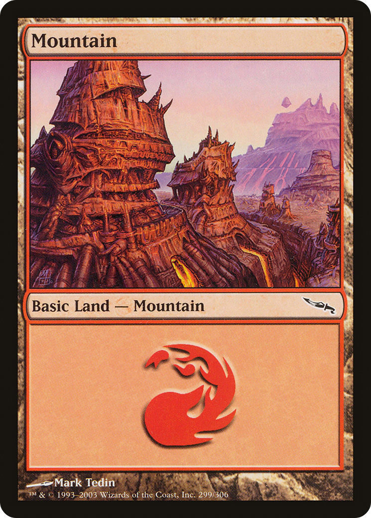 Mountain (MRD-299) - Mirrodin Foil
