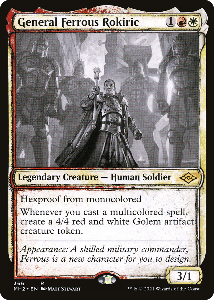 General Ferrous Rokiric (Showcase) (MH2-366) - Modern Horizons 2: (Showcase) Foil