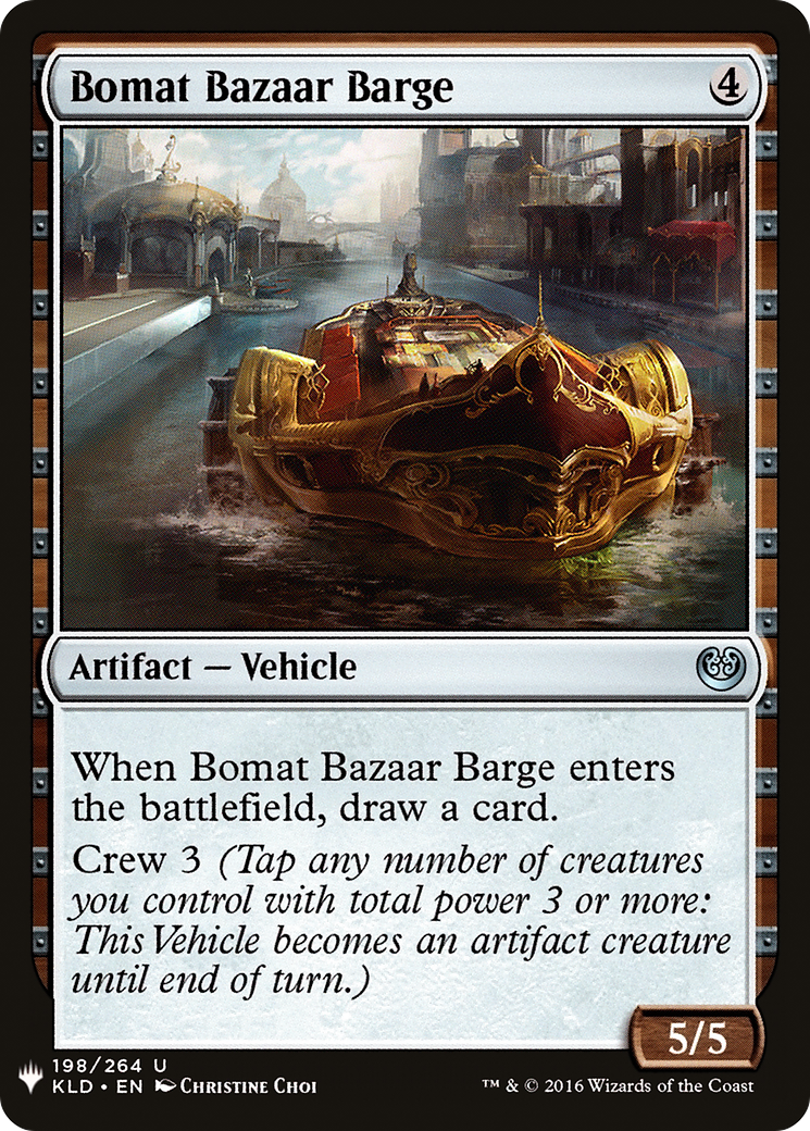 Bomat Bazaar Barge (LIST-198) - The List