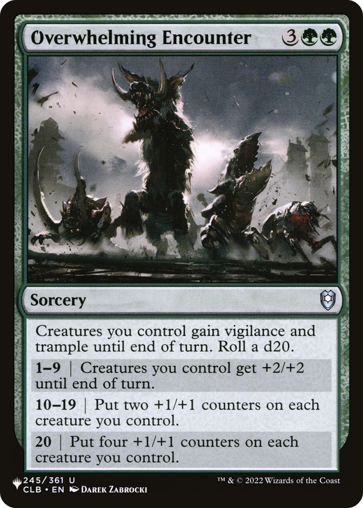 Overwhelming Encounter (LIST-CLB-245) - The List