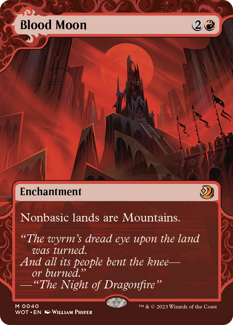 Lune de sang (WOT-040) - Les Terres sauvages d'Eldraine : Contes enchanteurs : (Vitrine) (Sans bordure) 