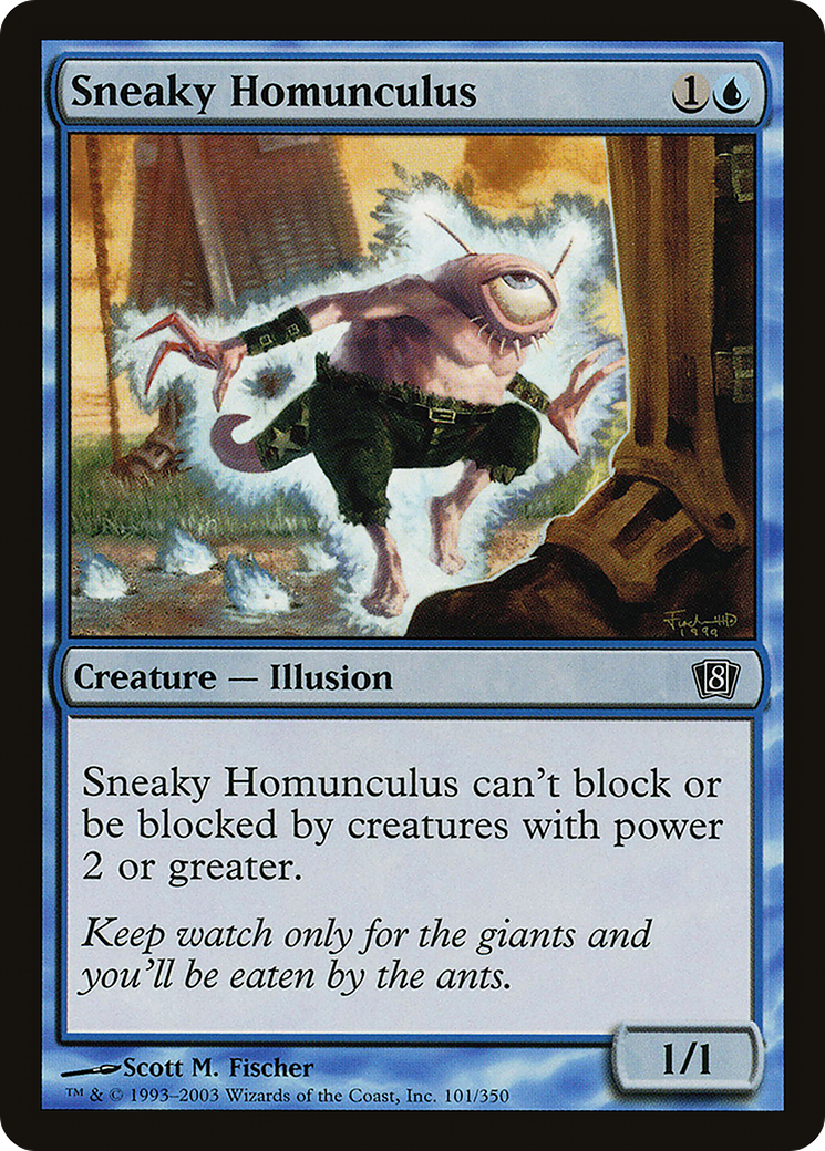Sneaky Homunculus (8ED-101★) - Eighth Edition Foil