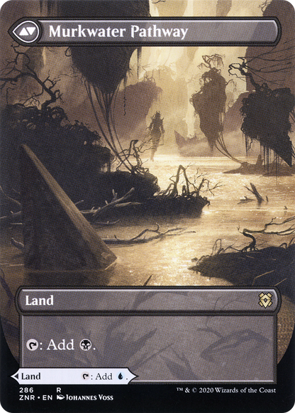 Sentier Clearwater // Sentier Murkwater (ZNR-286) - Zendikar Rising : (Vitrine) (Sans bordure) Feuille 