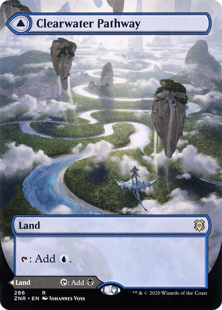 Sentier Clearwater // Sentier Murkwater (ZNR-286) - Zendikar Rising : (Vitrine) (Sans bordure) Feuille 