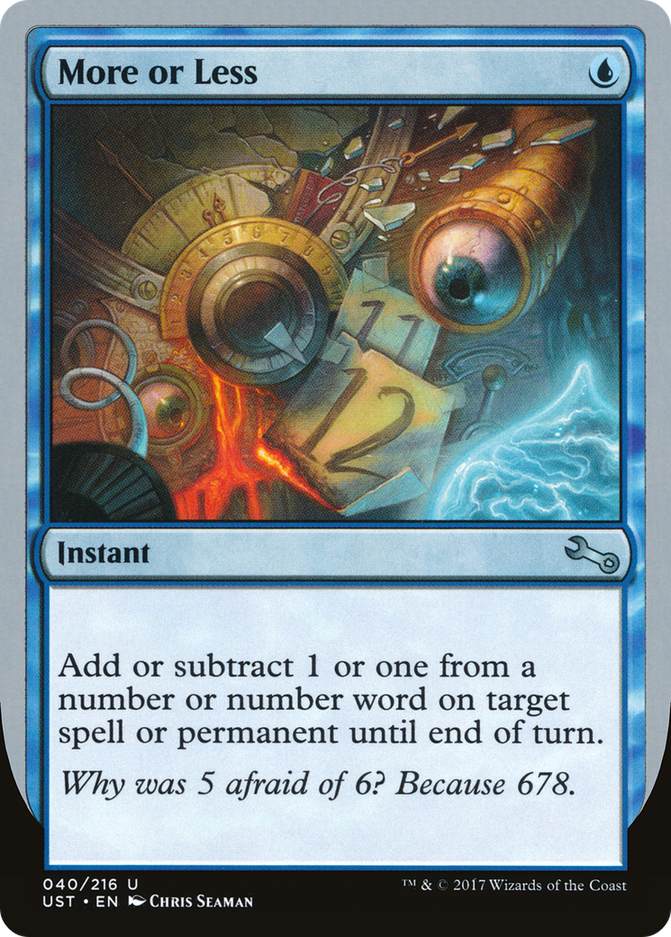Plus ou moins (UST-040) - Instable 
